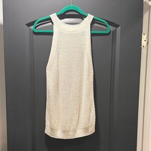 Cream Knit Women's Top